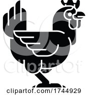 Chicken Sign Label Icon Concept