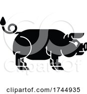 Poster, Art Print Of Pig Sign Label Icon Concept