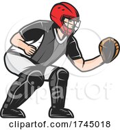 Baseball Player Catching