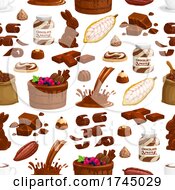 Poster, Art Print Of Chocolate Pattern Background