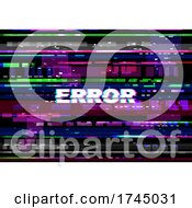 Computer Error Glitch Background