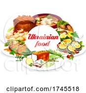 Poster, Art Print Of Ukrainian Food With Text