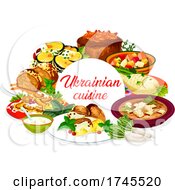 Ukrainian Food With Text by Vector Tradition SM