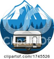 Poster, Art Print Of Mountain And Trailer