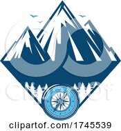 Mountain And Compass by Vector Tradition SM