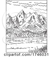 Poster, Art Print Of The Teton Range In Grand Teton National Park Located In Northwestern Wyoming