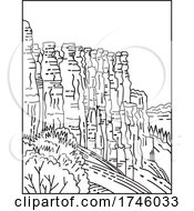 Poster, Art Print Of Hoodoos Tent Rock Fairy Chimney Or Earth Pyramid In Bryce Canyon National Park