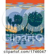 Poster, Art Print Of Thousand Palms Oasis Preserve Also Often Referred To As The Coachella Valley Preserve Located In California Wpa Poster Art