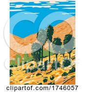 Poster, Art Print Of Fortynine Palms Oasis An Out And Back Trail In A Rocky Canyon Located In Joshua Tree National Park California