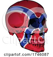 Poster, Art Print Of Norway Flag Skull