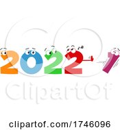 Poster, Art Print Of New Year 2022 Numbers Pushing Out The 1