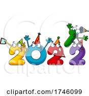 Poster, Art Print Of New Year 2022 Numbers Partying And Removing The 1