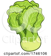 Poster, Art Print Of Cartoon Lettuce