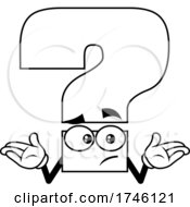 Poster, Art Print Of Shrugging Question Mark Character