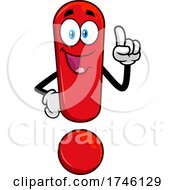 Exclamation Point Character Holding Up A Finger