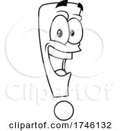 Poster, Art Print Of Happy Exclamation Point Character