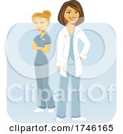 Poster, Art Print Of Happy Doctor And Nurse