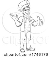 Poster, Art Print Of Chef Baker Cook Man Cartoon Character