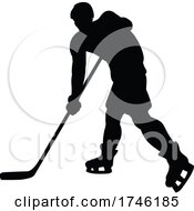 Ice Hockey Player Silhouette
