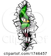 Monster Tearing A Rip Through The Background by AtStockIllustration