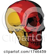 Poster, Art Print Of German Flag Skull