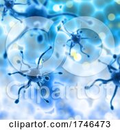 Poster, Art Print Of 3d Medical Abstract Background With Virus Cells