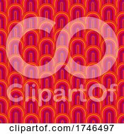 Poster, Art Print Of Abstract Background With Retro Styled Pattern Design