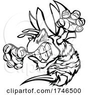 Black and White Stinging Bee Mascot by Chromaco #COLLC1746500-0173