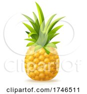 Poster, Art Print Of Pineapple Fruit Cartoon Emoji Icon