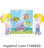 Poster, Art Print Of Children At An Aquarium
