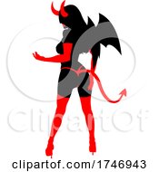 Sexy Female Devil Silhouette