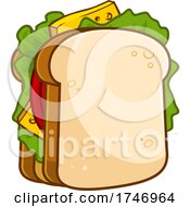 Poster, Art Print Of Cheese And Veggie Sandwich