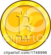 Poster, Art Print Of Golden Bitcoin