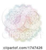 Poster, Art Print Of Mandala Design In Rainbow Colours