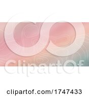 Poster, Art Print Of Abstract Banner With A Topography Design