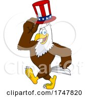 Poster, Art Print Of Bald Eagle With An American Hat