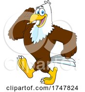 Poster, Art Print Of Bald Eagle Marching And Saluting