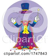 Poster, Art Print Of Magician Performing An Invisibility Trick