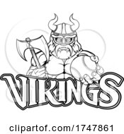 Poster, Art Print Of Viking Baseball Sports Mascot