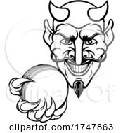 Devil Cricket Sports Mascot