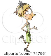 Cartoon Flapper Girl Woman Daisy Buchanan by toonaday