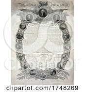 Poster, Art Print Of Declaration Of Independence July 4th 1776