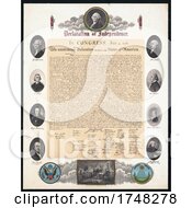 Poster, Art Print Of Declaration Of Independence July 4th 1776