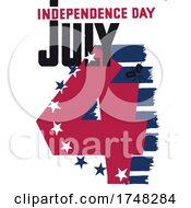 Poster, Art Print Of Independence Day July 4th Design