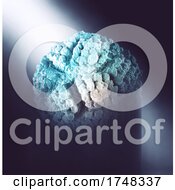 Poster, Art Print Of 3d Abstract Background With Virus Cell