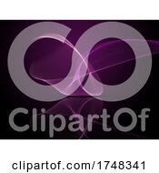 Poster, Art Print Of Abstract Design Of Purple Flowing Lines