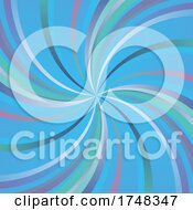 Poster, Art Print Of Retro Styled Background With Swirl Design
