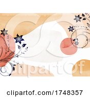 Poster, Art Print Of Hand Painted Watercolour Floral Background