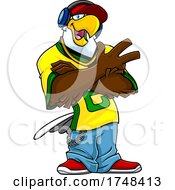 Bald Eagle Mascot Rapper by Hit Toon