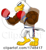 Poster, Art Print Of Bald Eagle Mascot Boxer